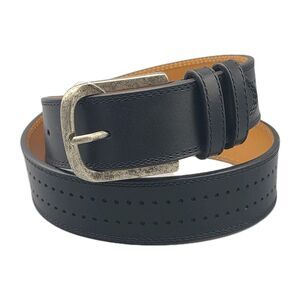 Magnanni Men's Belt Wayne Black Perforated Calfskin Leather style 1621 sz 32 NEW